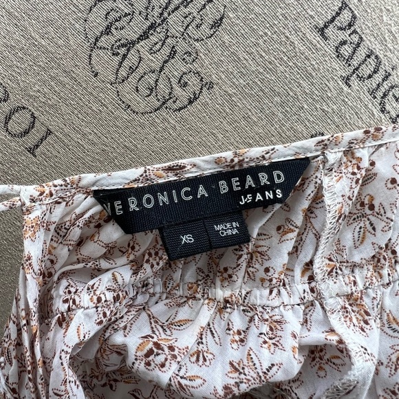 Veronica Beard Pink Ruffled Puff Sleeve Blouse - Picture 10 of 11